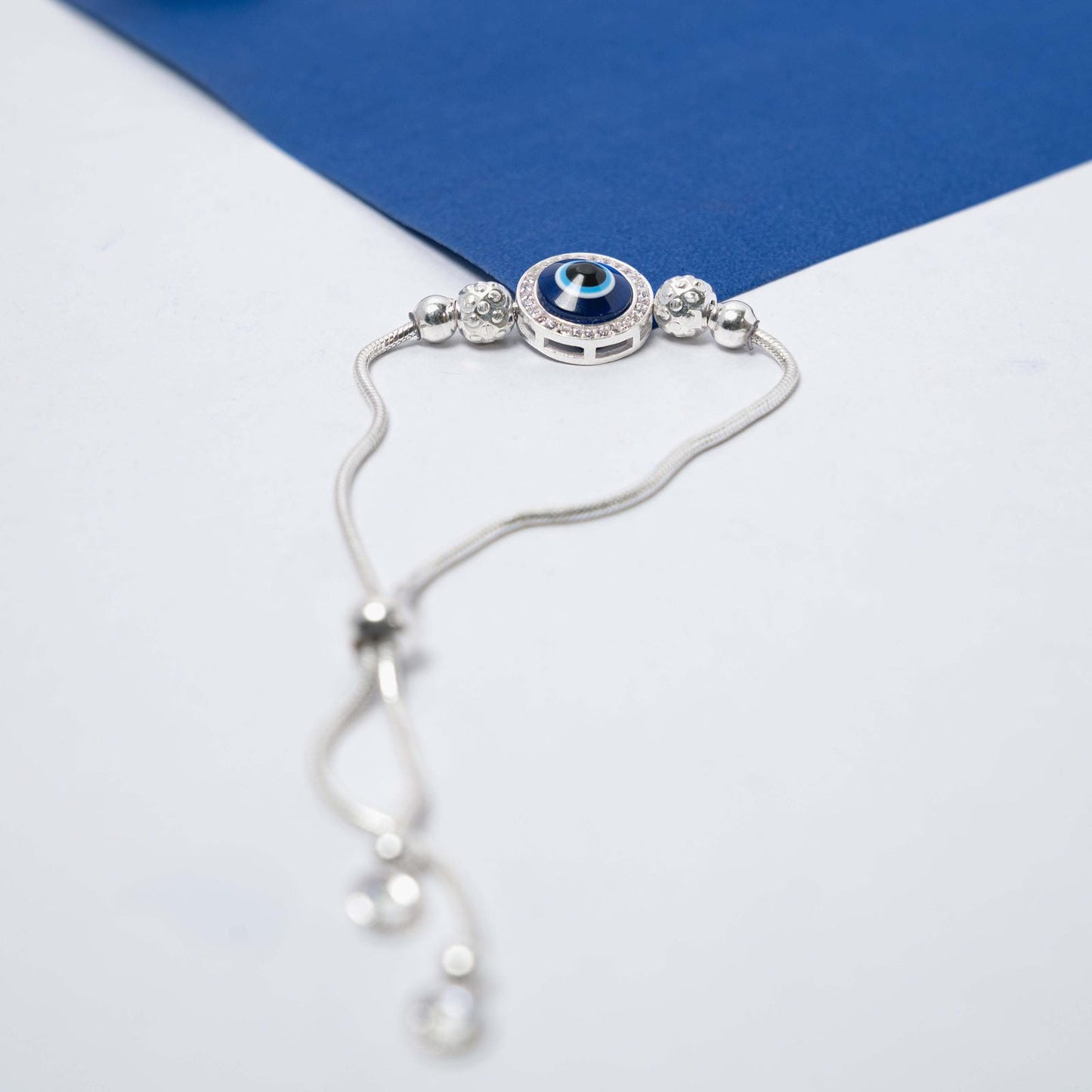 Evil eye adjustable Bracelet 925