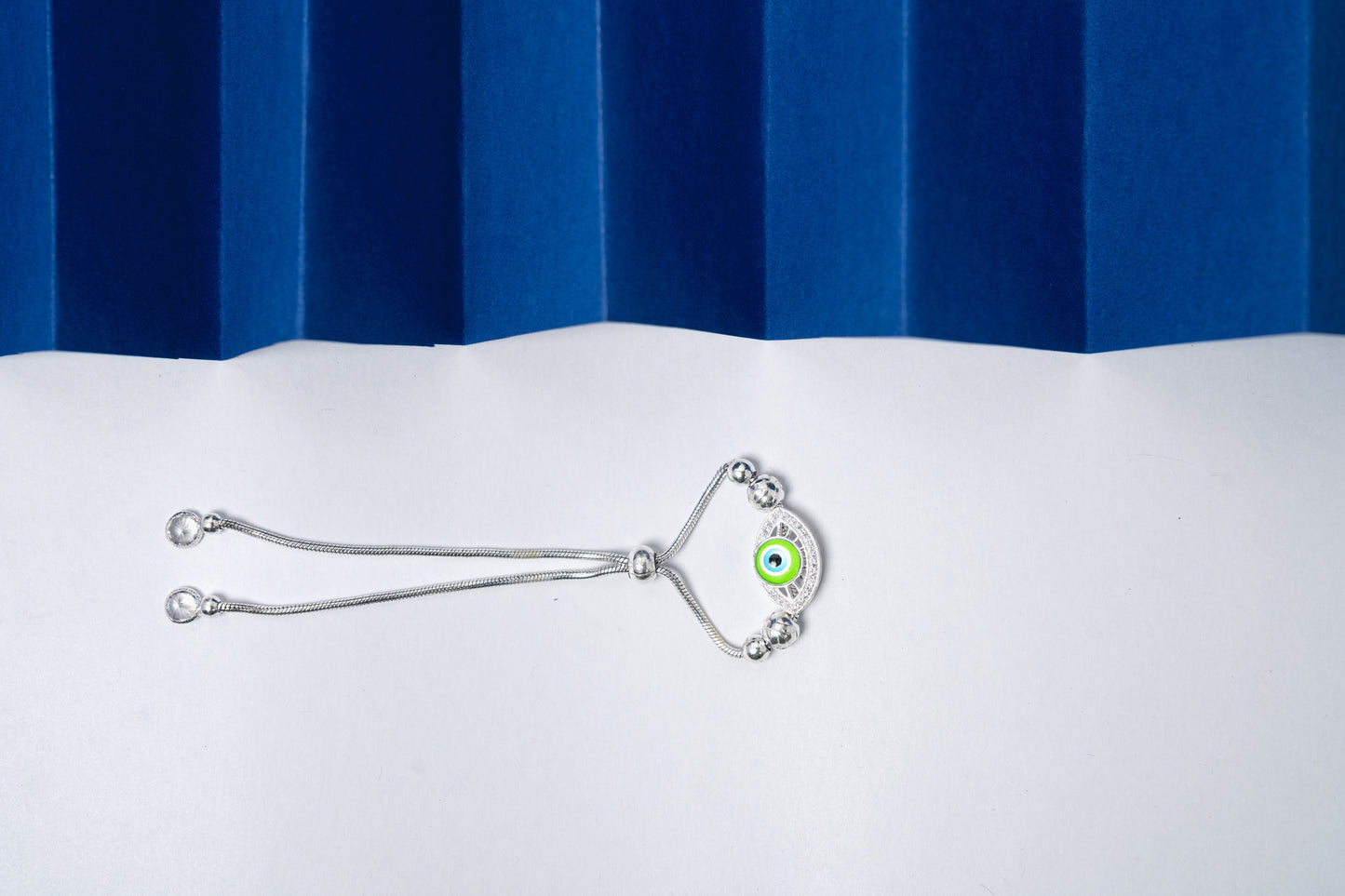 Evil eye adjustable Bracelet 925