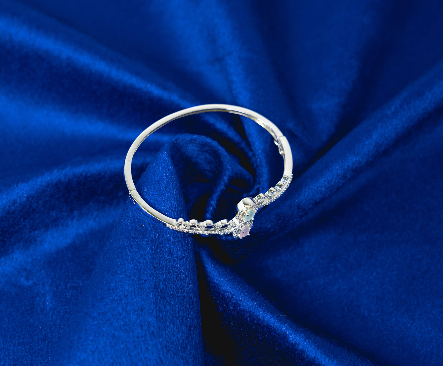 Bangle with Dual Stone 925