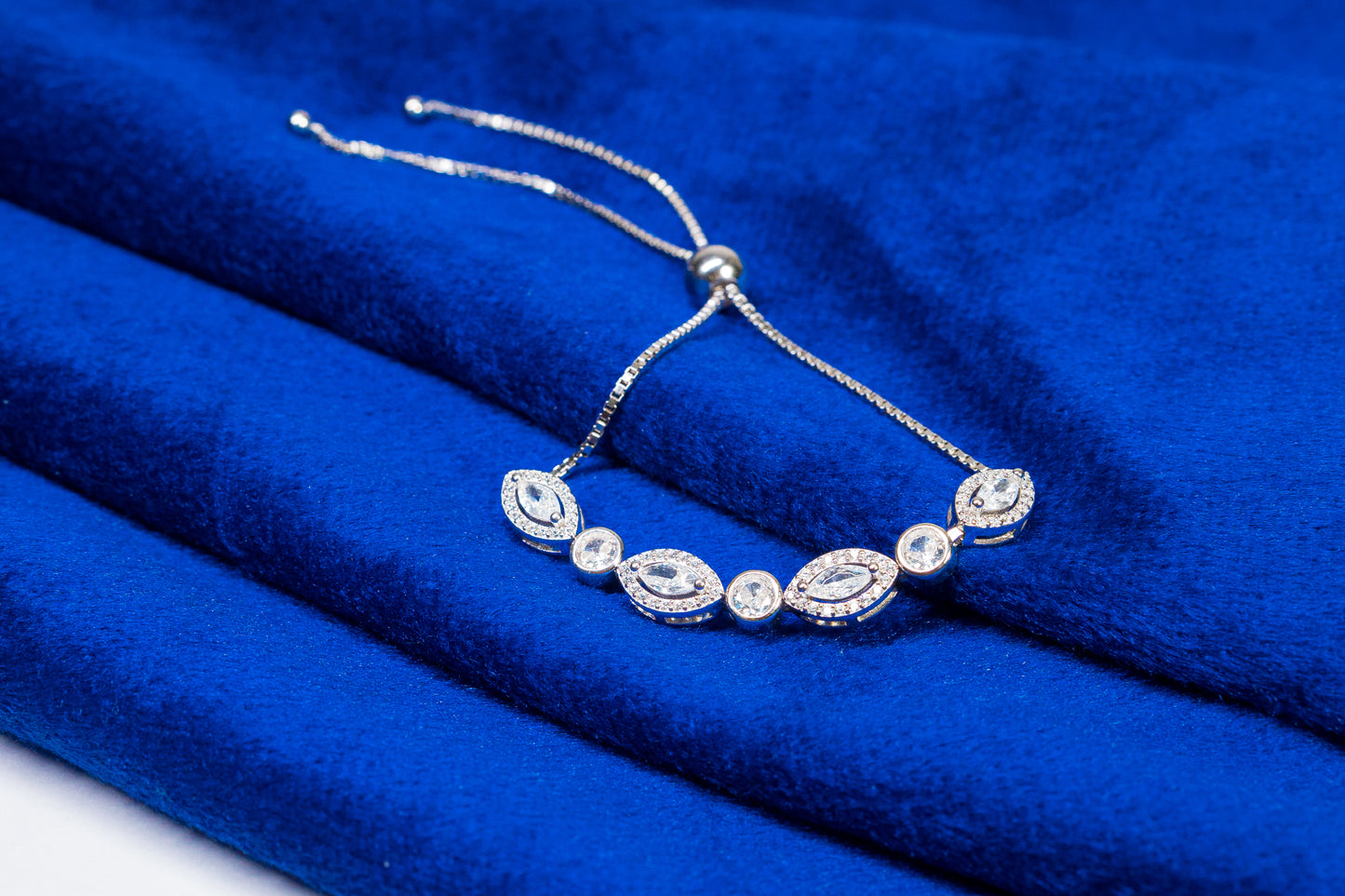 Silver Bracelet with Stones 925