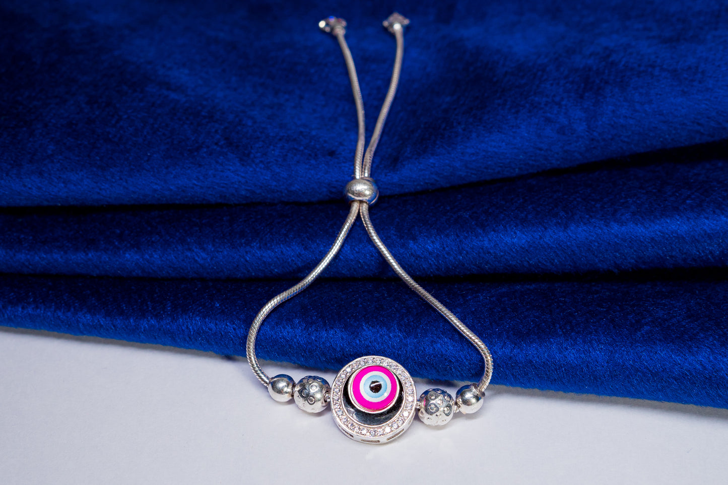 Evil eye adjustable Bracelet 925