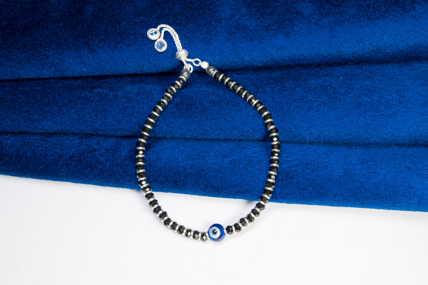 Black Beads Evil Eye Bracelet Unisex (Pack Of 2)
