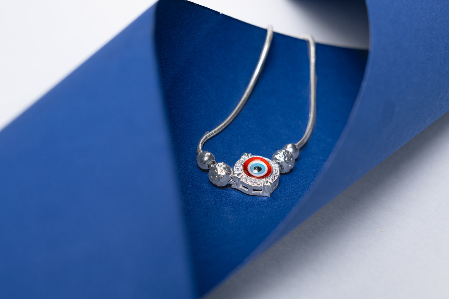 Evil eye adjustable Bracelet 925