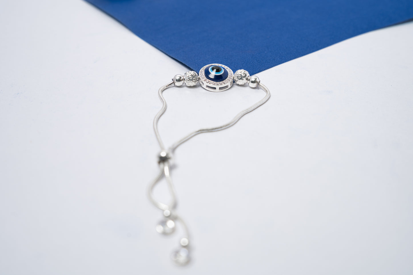 Evil eye adjustable Bracelet 925