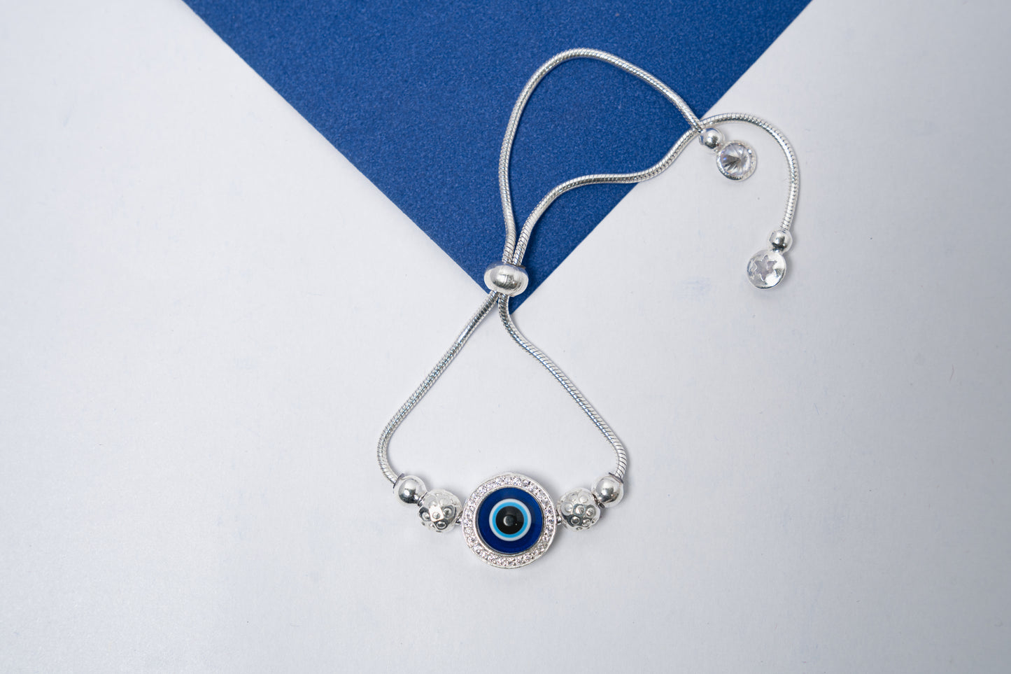 Evil eye adjustable Bracelet 925