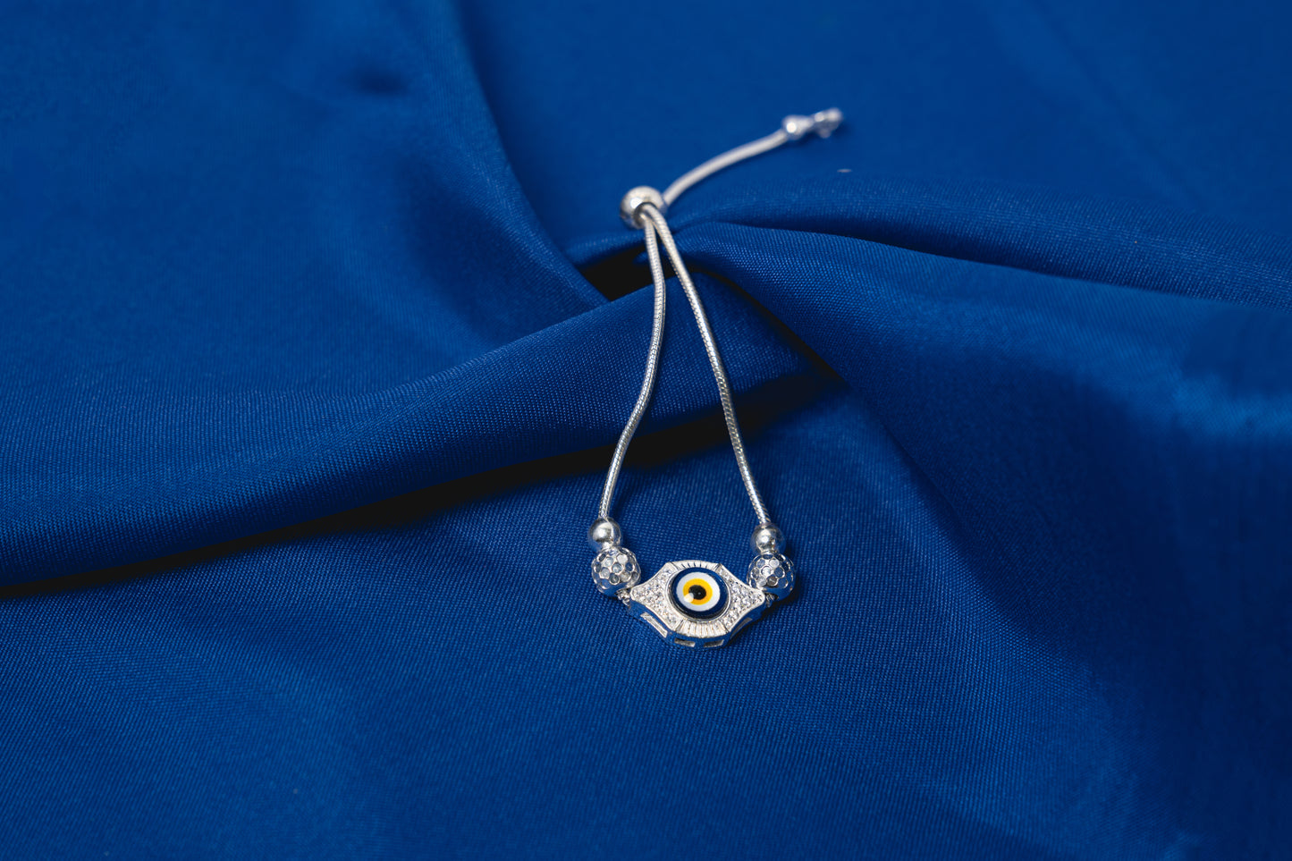 Evil eye adjustable Bracelet 925
