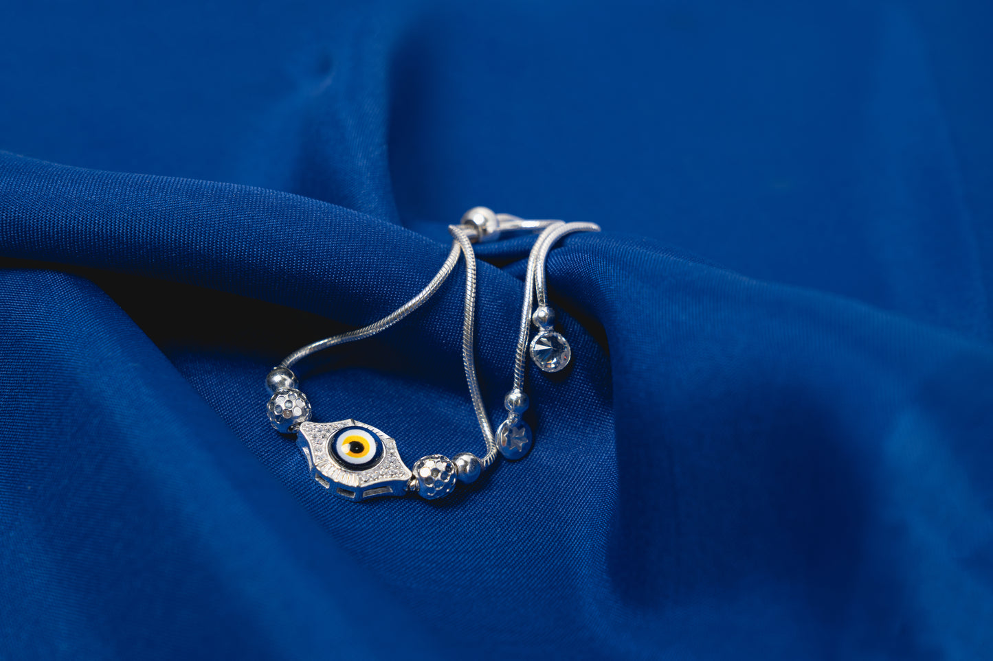 Evil eye adjustable Bracelet 925