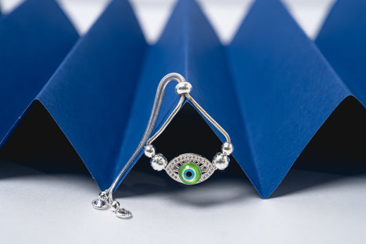 Evil eye adjustable Bracelet 925