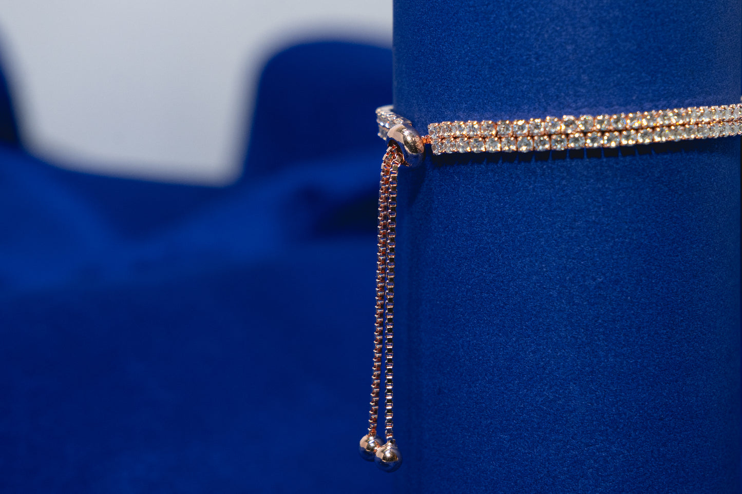 Tennis Bracelet Rose Gold Double-Lined