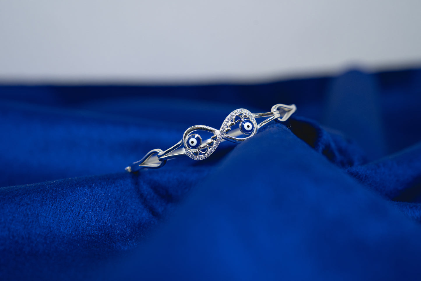 Infinity Evil Eye Bangle 925