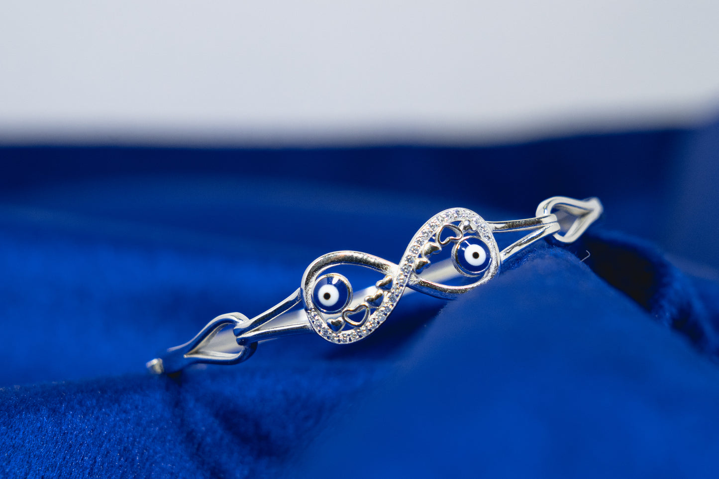 Infinity Evil Eye Bangle 925