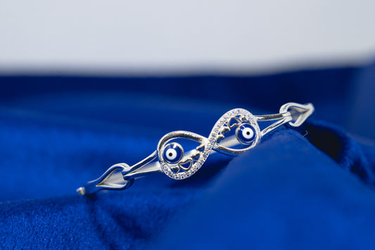 Infinity Evil Eye Bangle 925