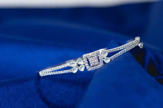 Fancy Bangle Embedded with Stones 925