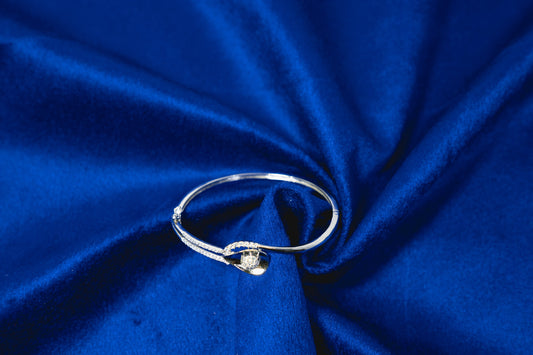 Silver Fancy Bangle 925