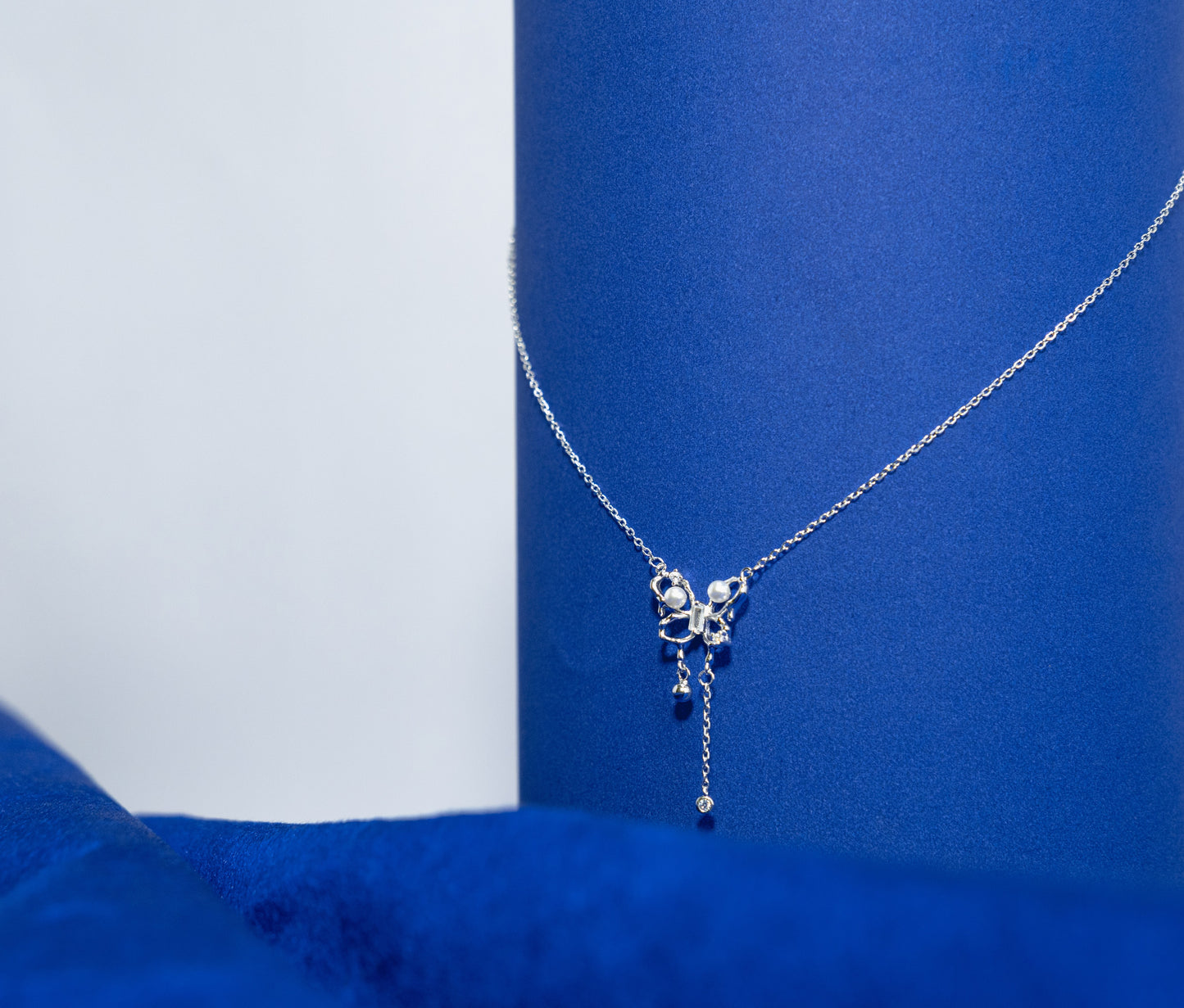 Silver Necklace 925 Butterfly Pendant