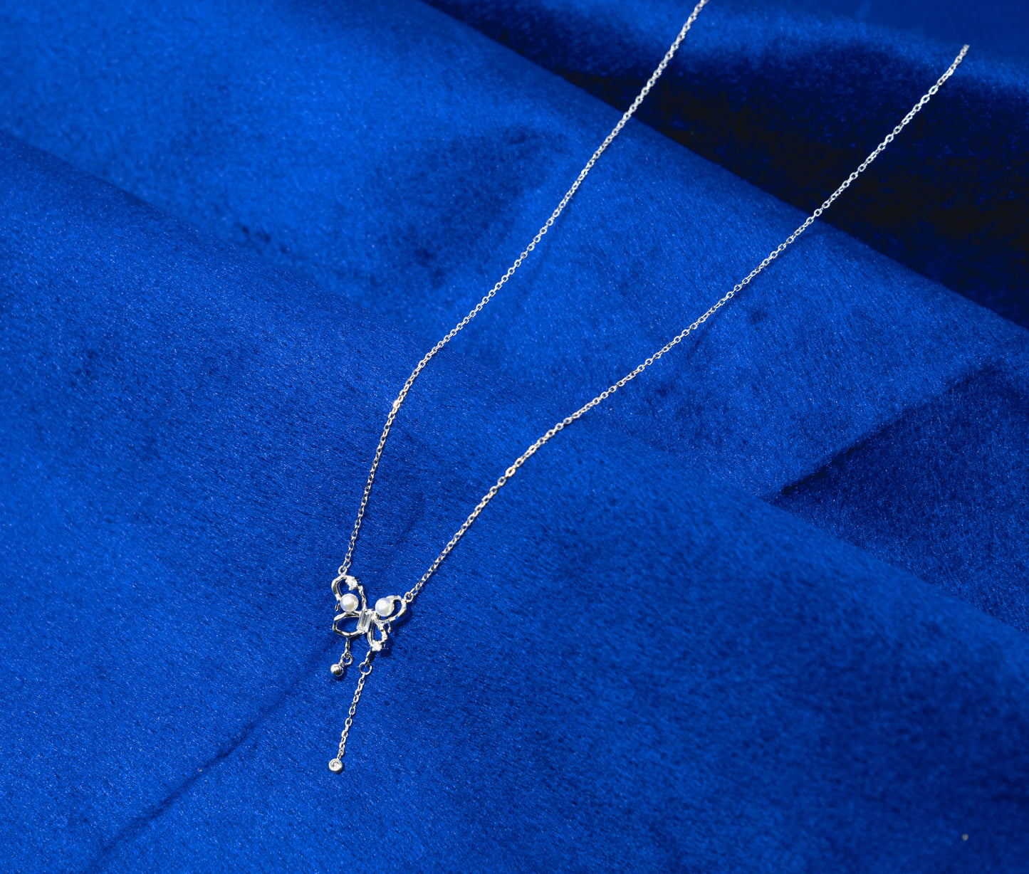 Silver Necklace 925 Butterfly Pendant