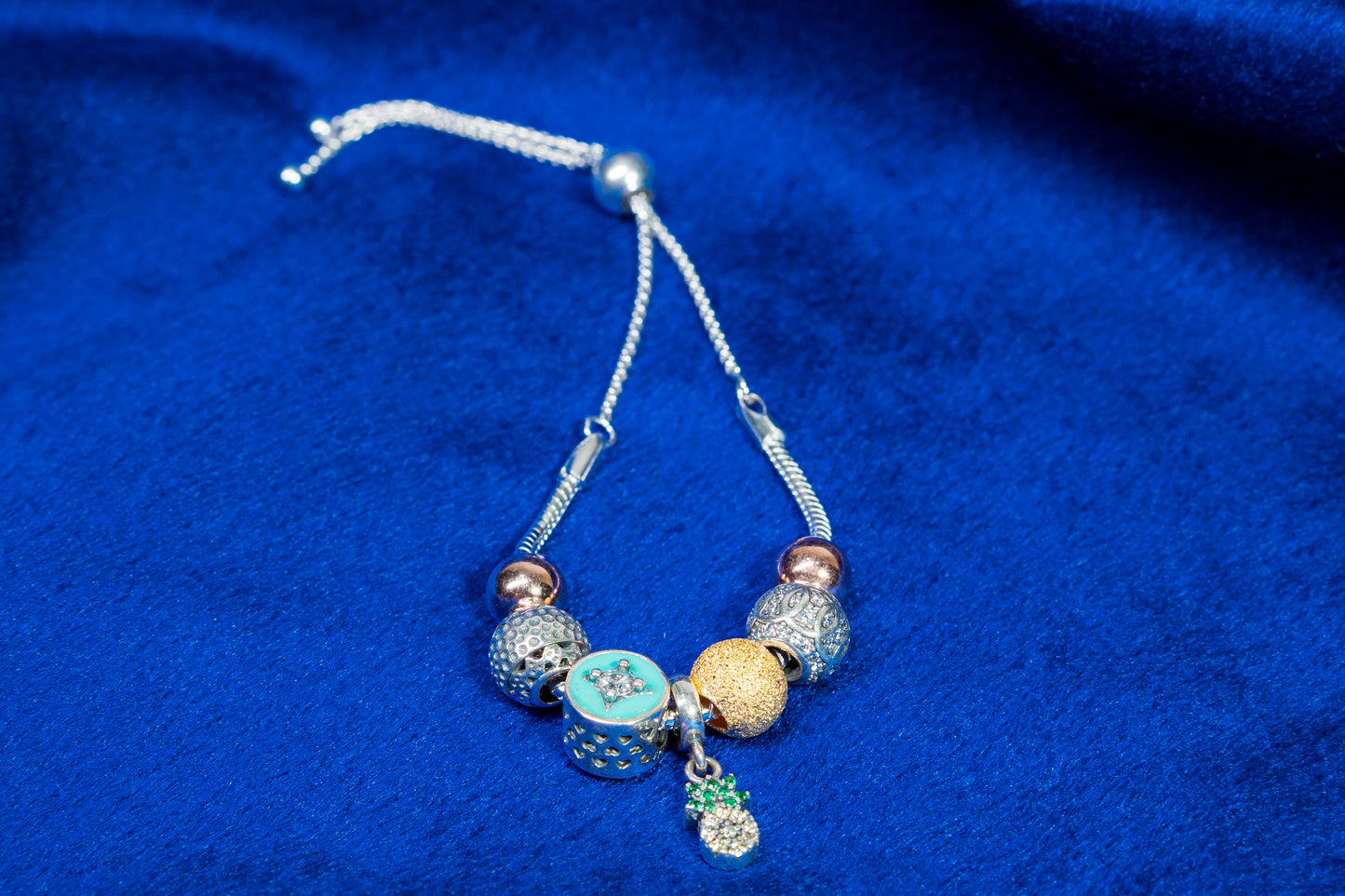 Silver Bracelet Multi colour 925