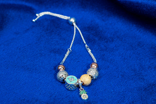 Silver Bracelet Multi colour 925