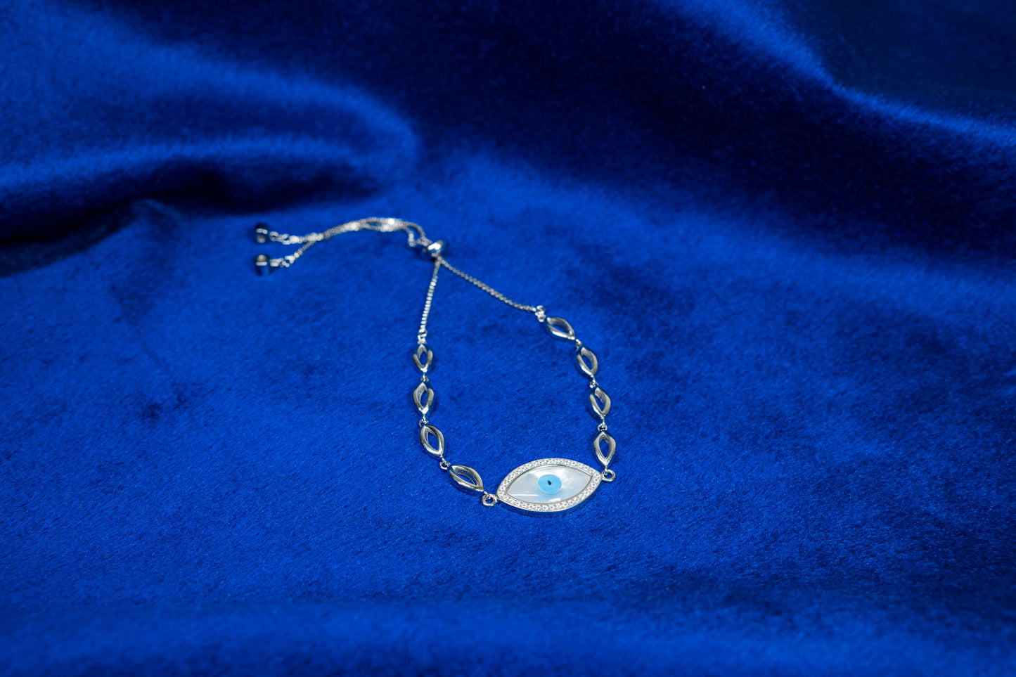 Silver Bracelet Evil Eye 925