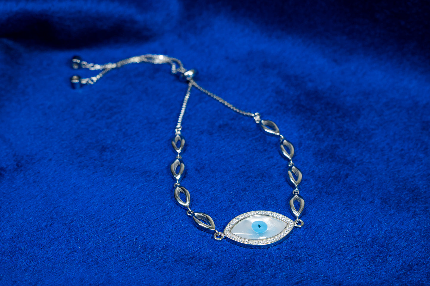 Silver Bracelet Evil Eye 925