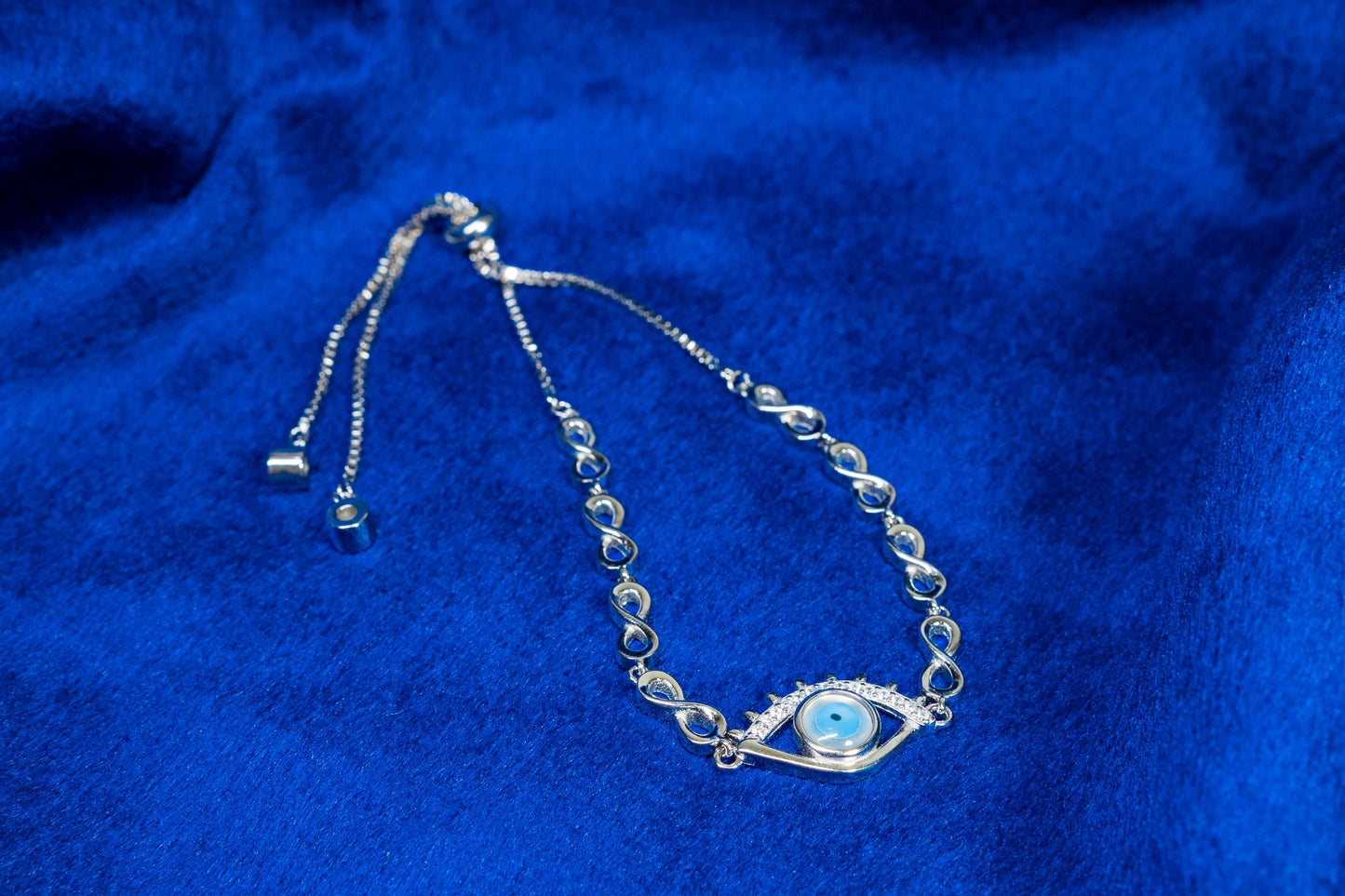 Silver Bracelet Evil Eye 925