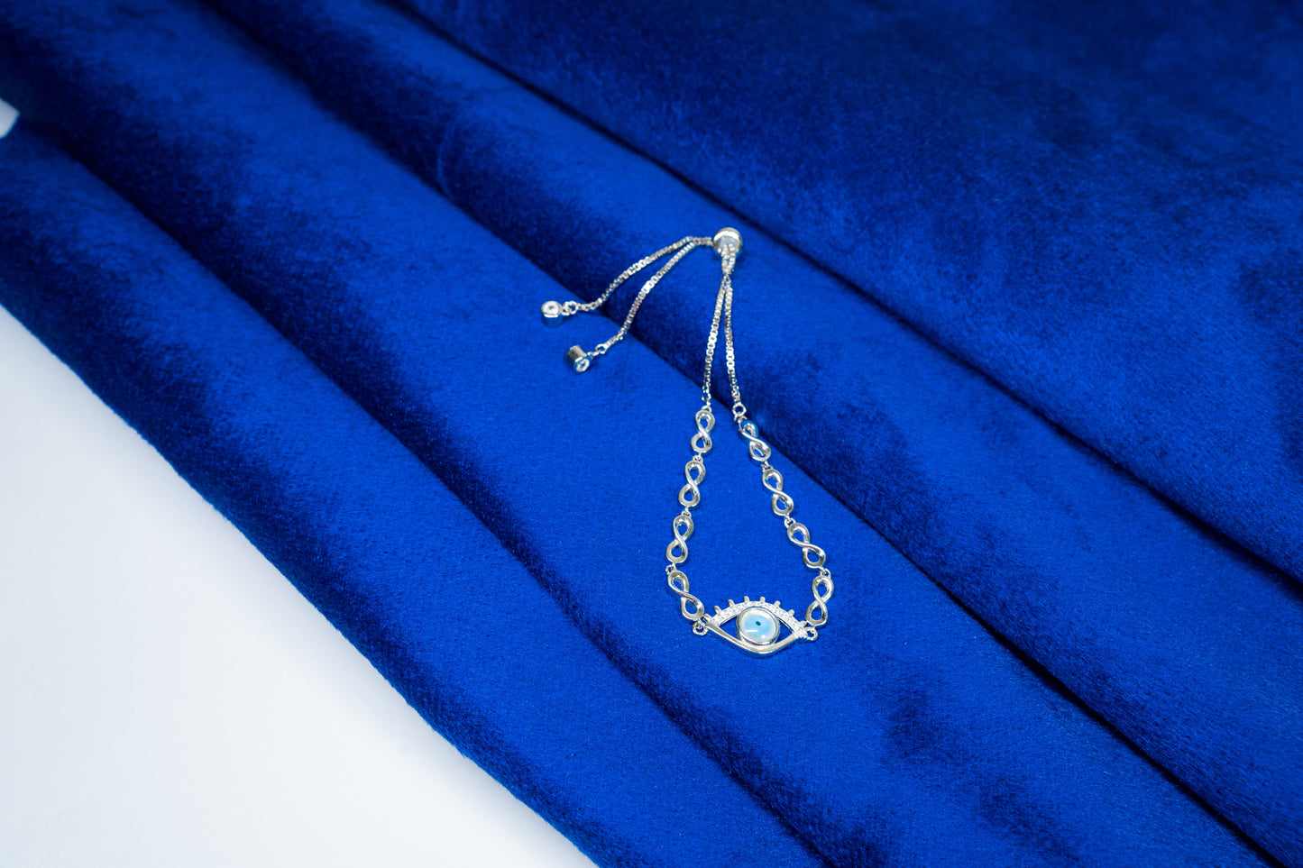 Silver Bracelet Evil Eye 925