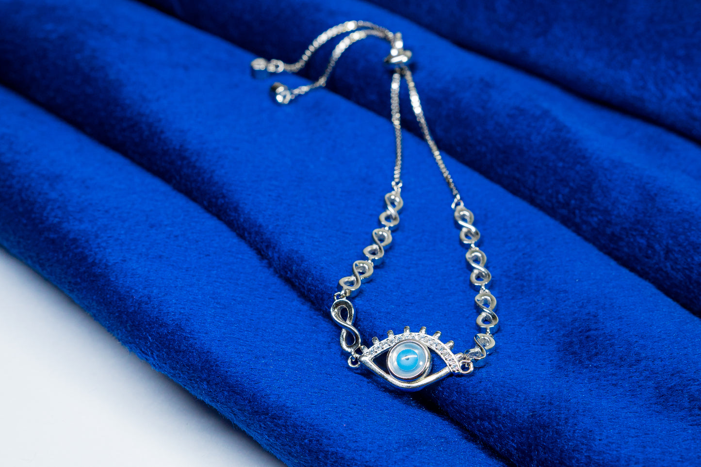 Silver Bracelet Evil Eye 925