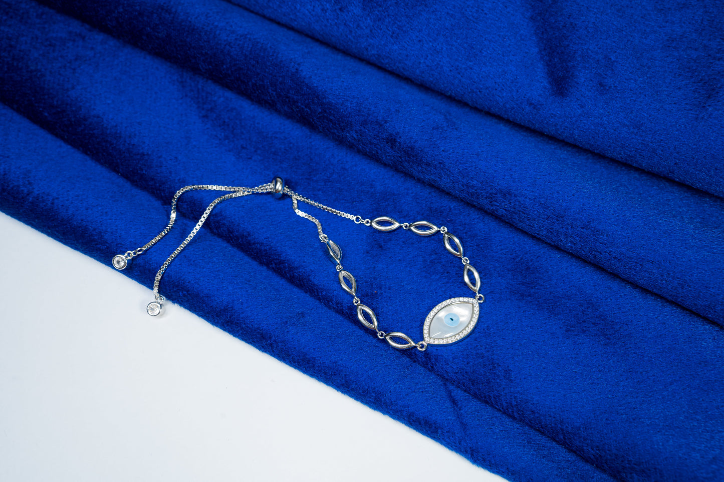 Silver Bracelet Evil Eye 925