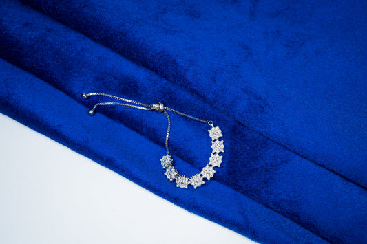 Silver Bracelet Embedded with Stones 925