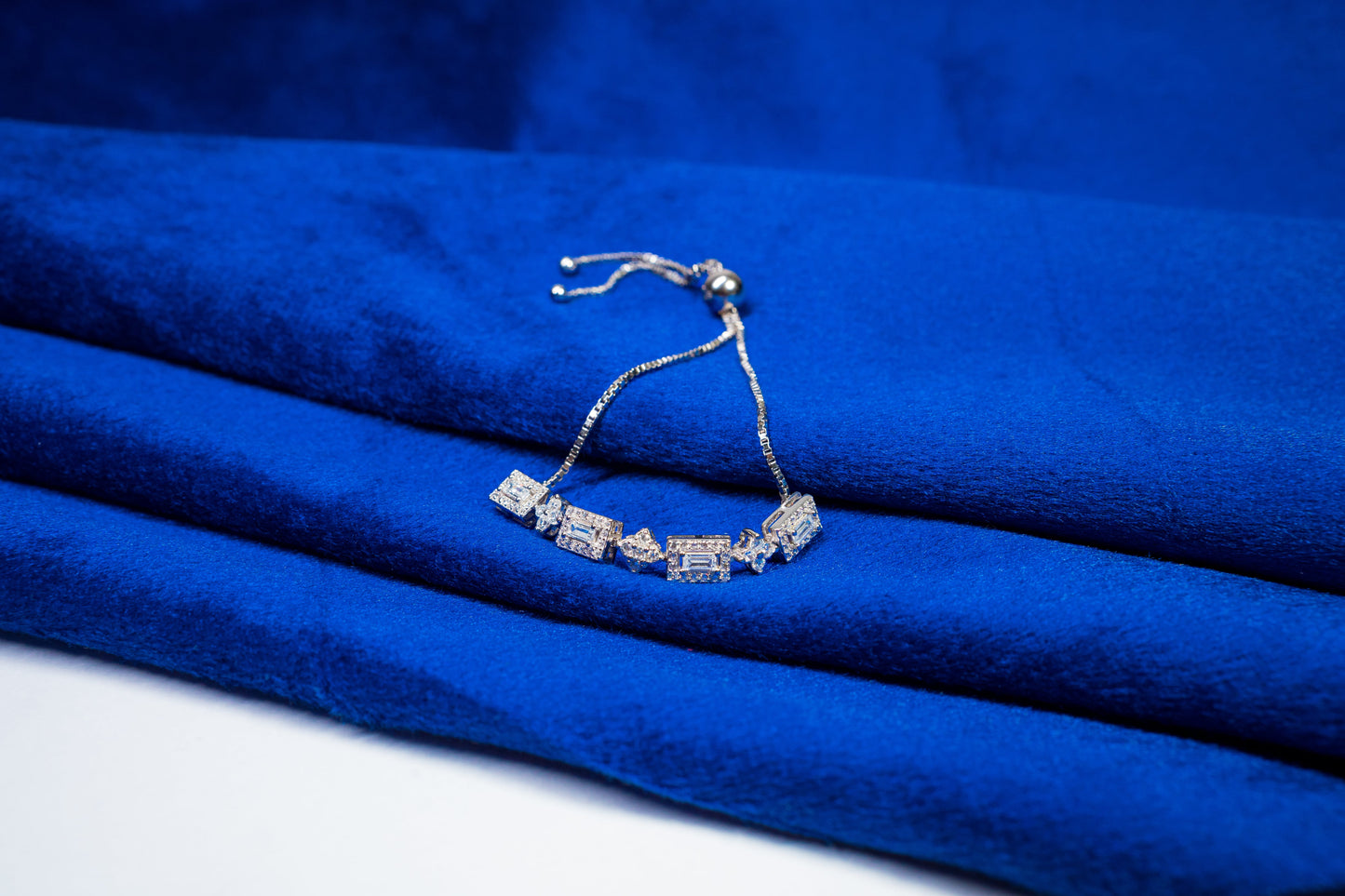 Silver Fancy Bracelet Stones 925