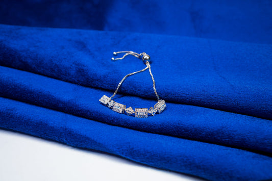 Silver Fancy Bracelet Stones 925