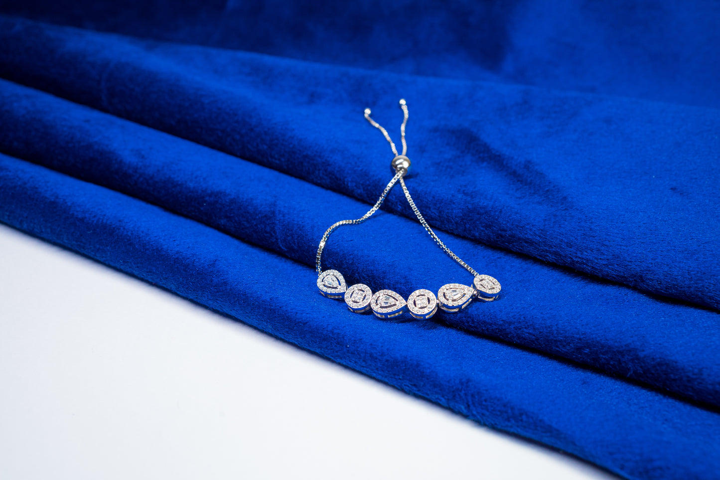 Silver Bracelet Embedded with Stones 925