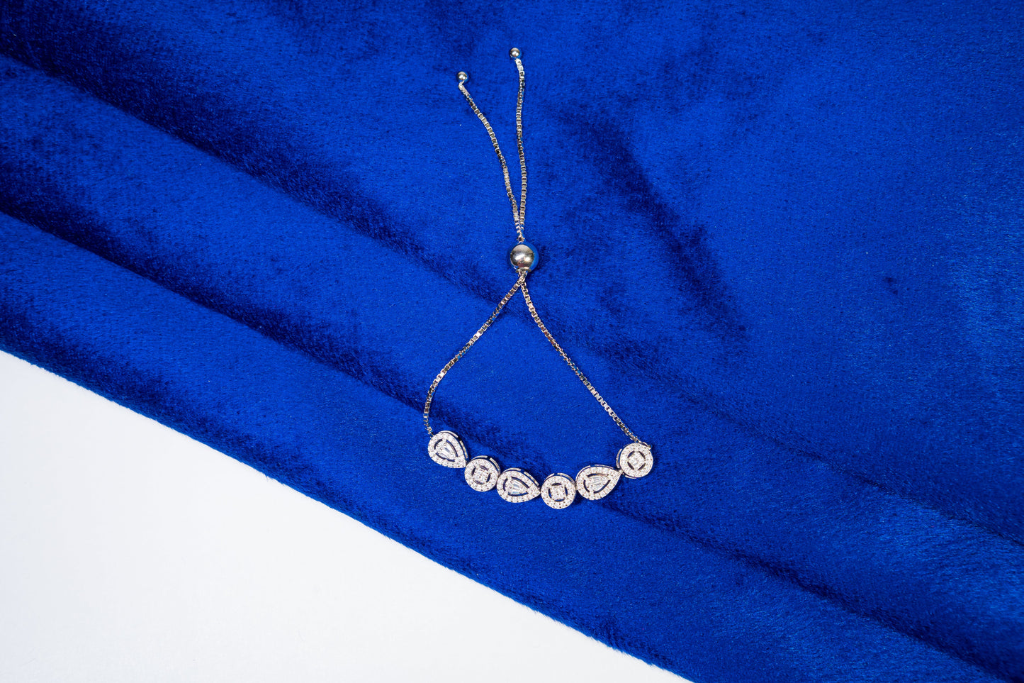 Silver Bracelet Embedded with Stones 925