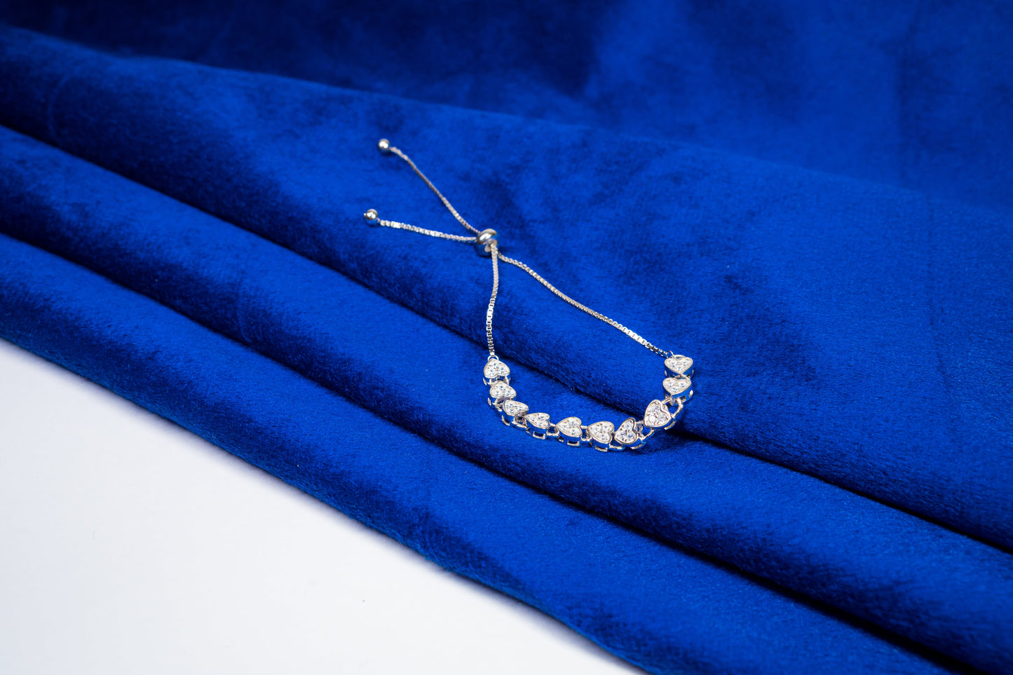 Silver Bracelet Heart Shaped 925