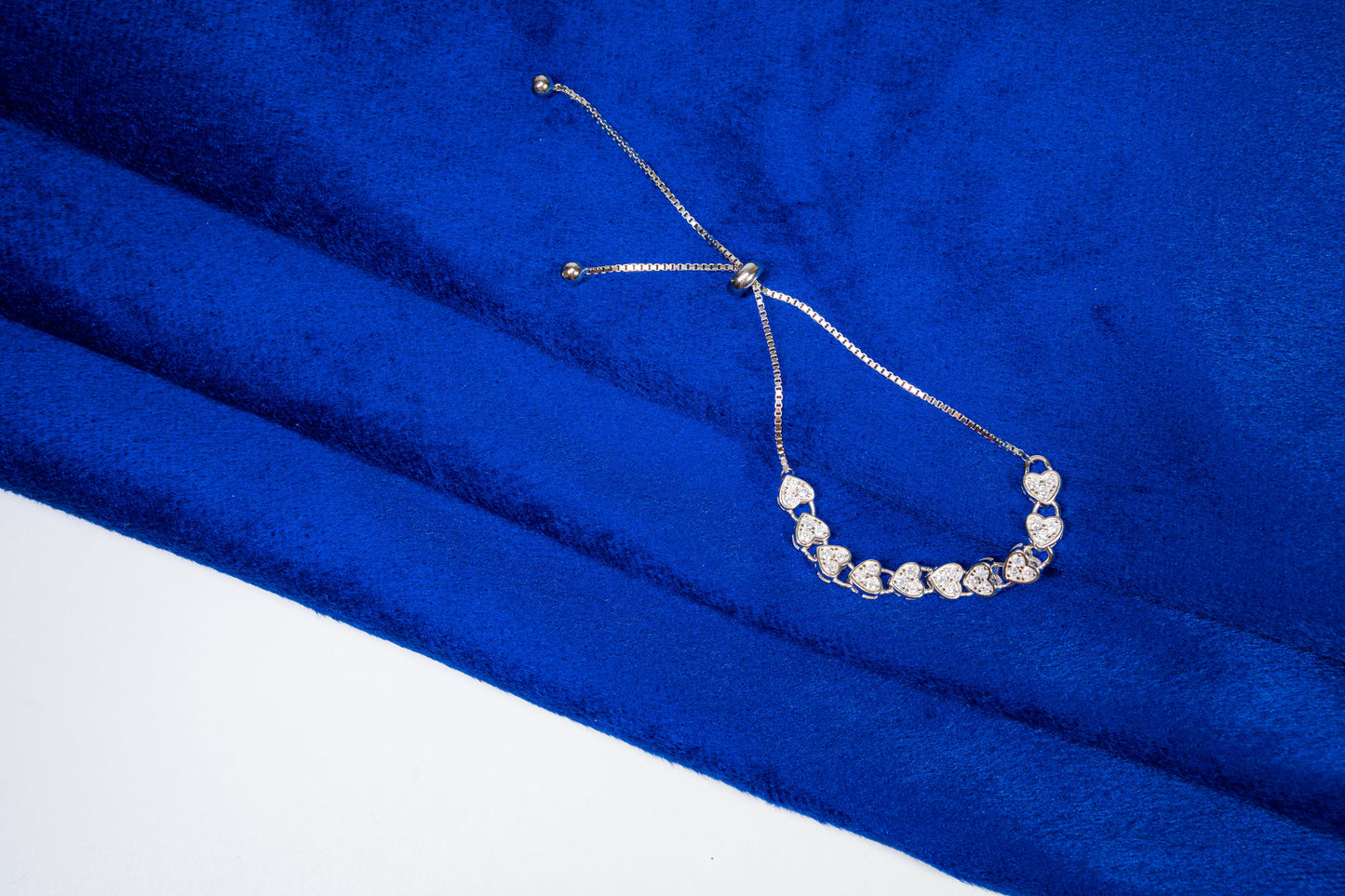 Silver Bracelet Heart Shaped 925