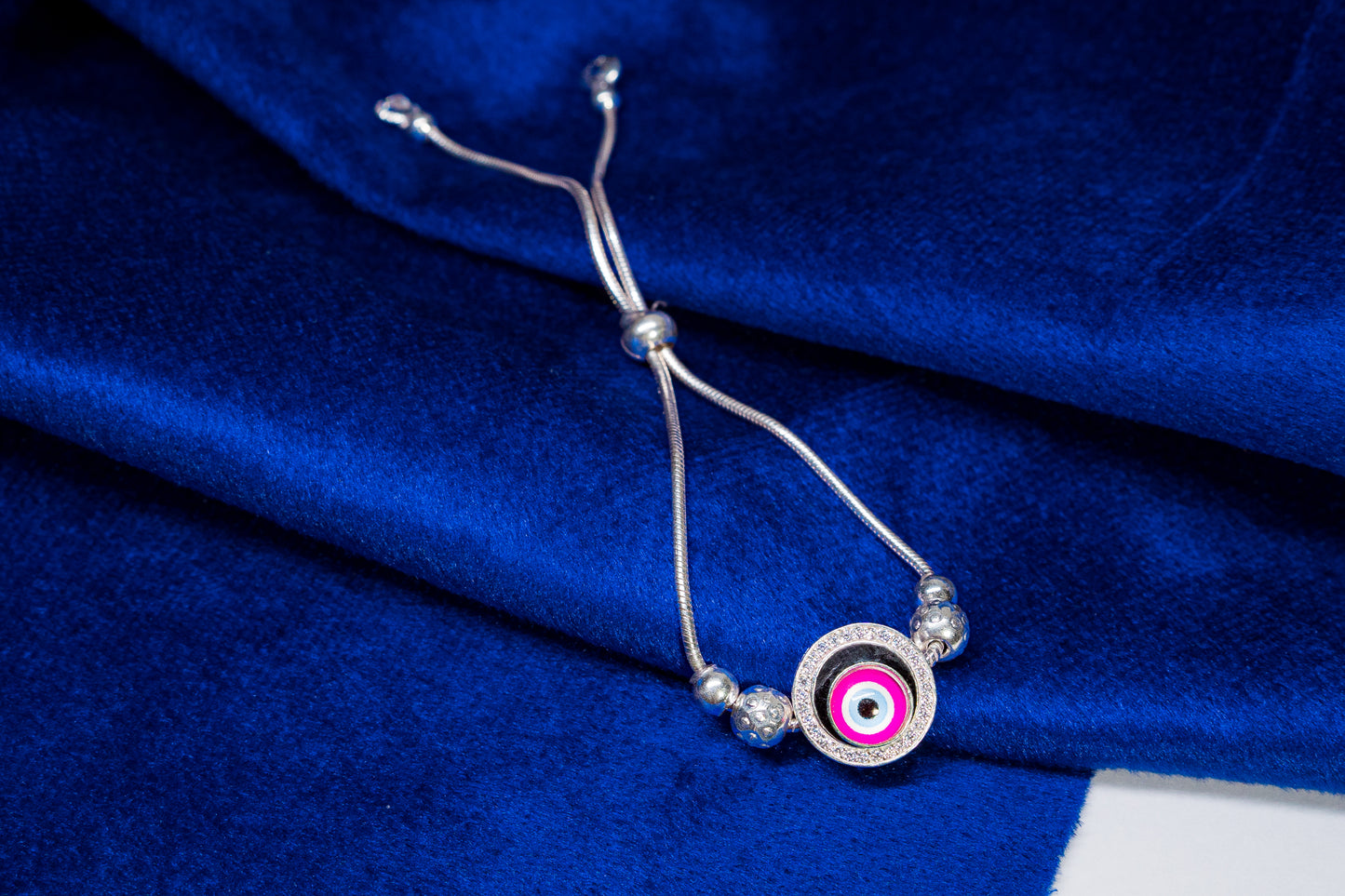 Evil eye adjustable Bracelet 925