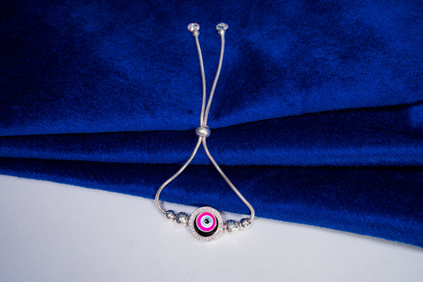 Evil eye adjustable Bracelet 925