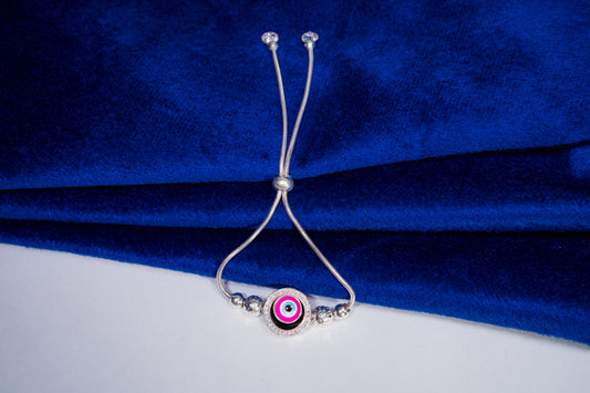 Evil eye adjustable Bracelet 925