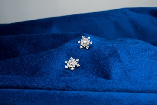 Silver Earrings Star Shaped