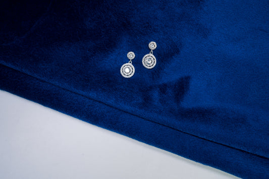 Silver Fancy Drop Earrings 925