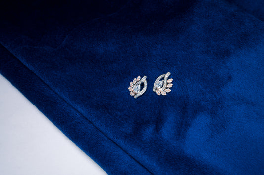 Silver Earrings Rose Gold