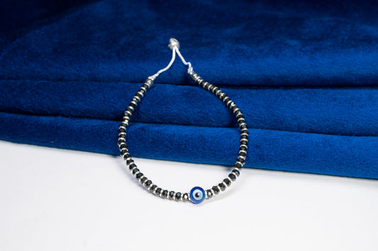 Black Beads Evil Eye Bracelet Unisex (Pack Of 2)